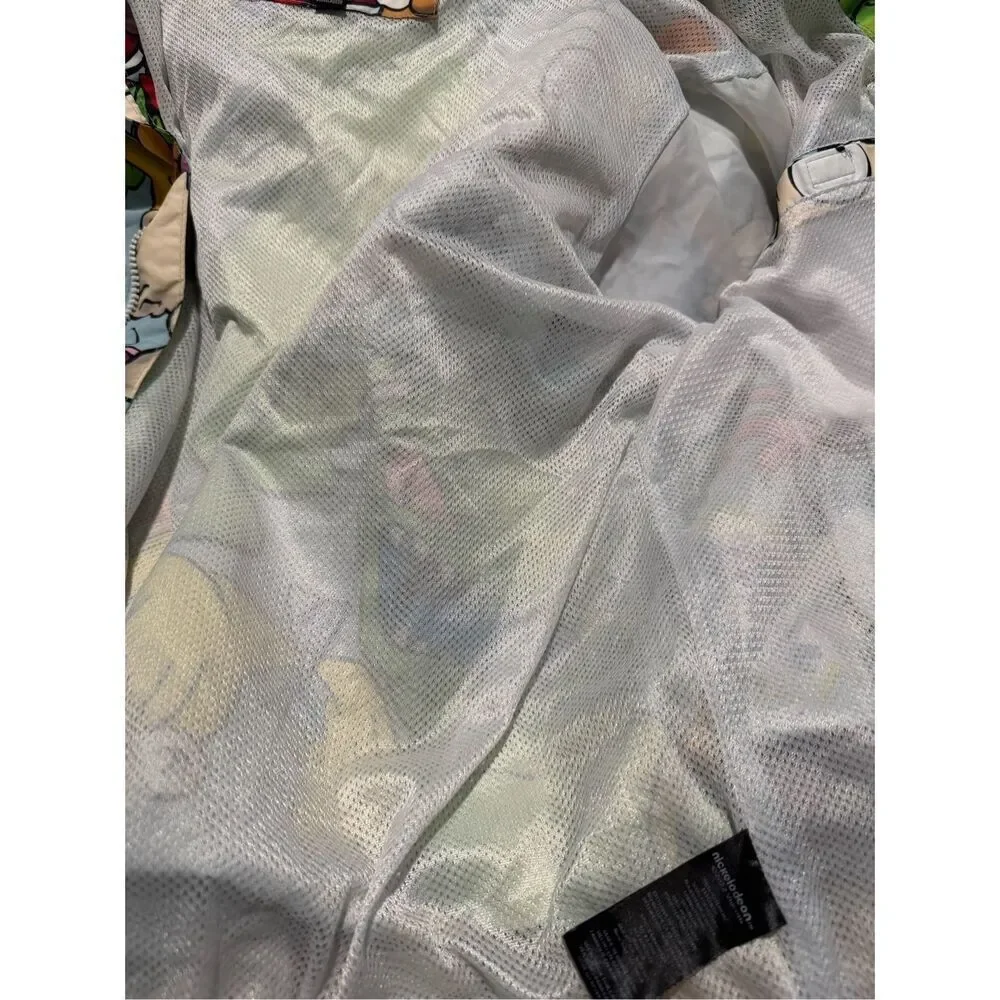 Members only x Nickelodeon Rugrats all over windbreaker jacket L